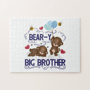 Bear-y Very Big Brother Sibling Pun Jigsaw Puzzle