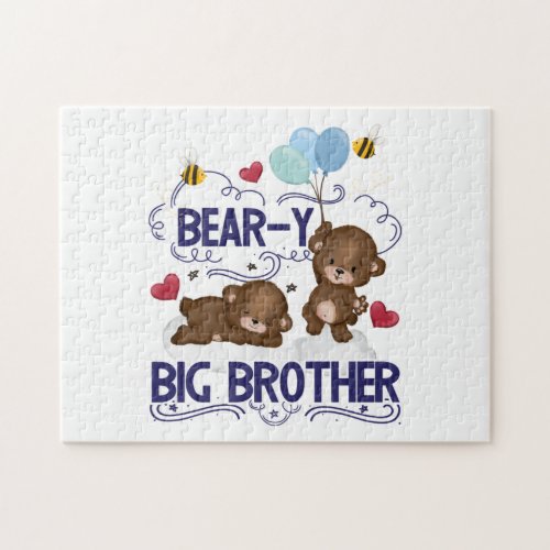 Bear_y Very Big Brother Sibling Pun Jigsaw Puzzle