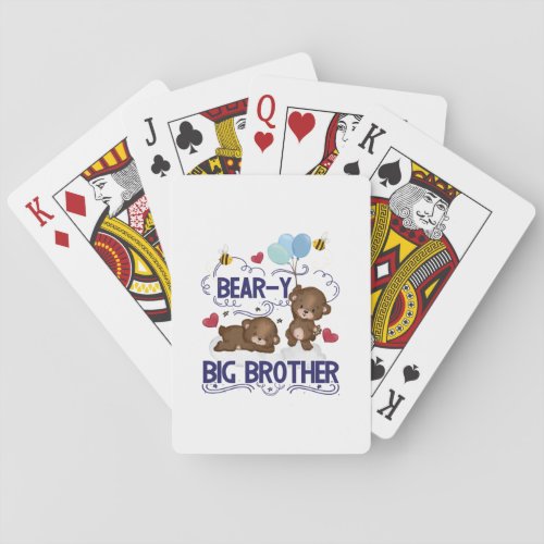 Bear_y Very Big Brother Sibling Pun Playing Cards