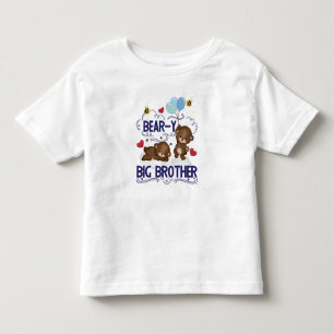 Bear-y Very Big Brother Sibling Pun Toddler T-shirt