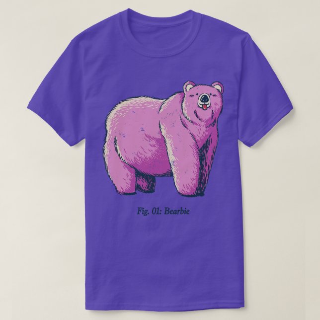 Bearbie Pink Bear T-Shirt (Design Front)