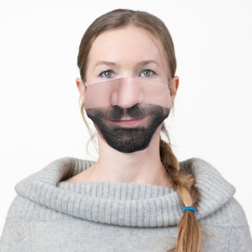Beard and Mustache Adult Cloth Face Mask