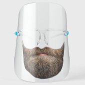 Beard and Mustache Disguise Face Shield (Front)
