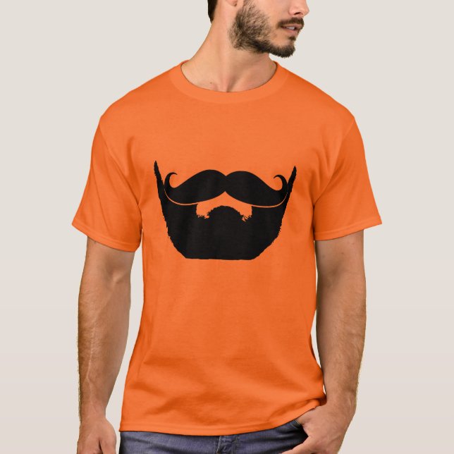 Beard and Mustache T-Shirt (Front)