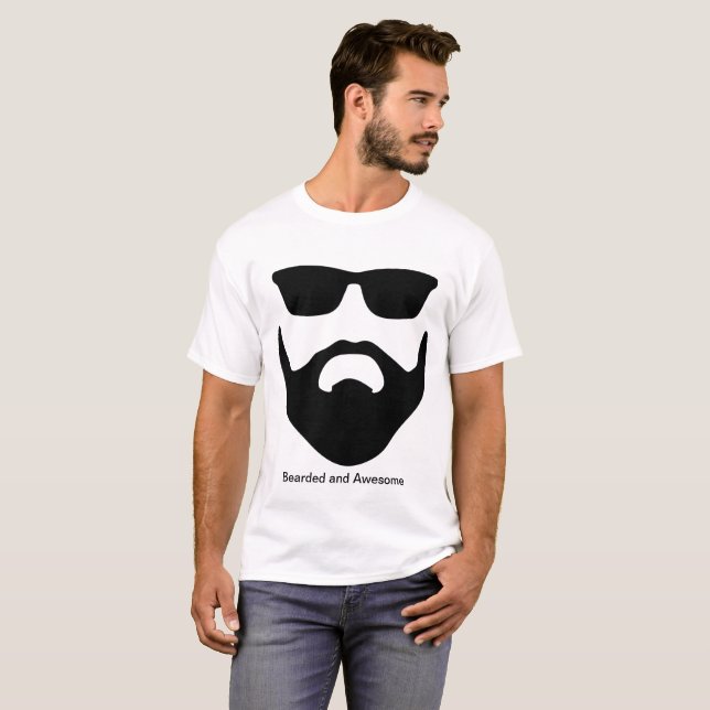 Beard and Sunglasses T-Shirt (Front Full)