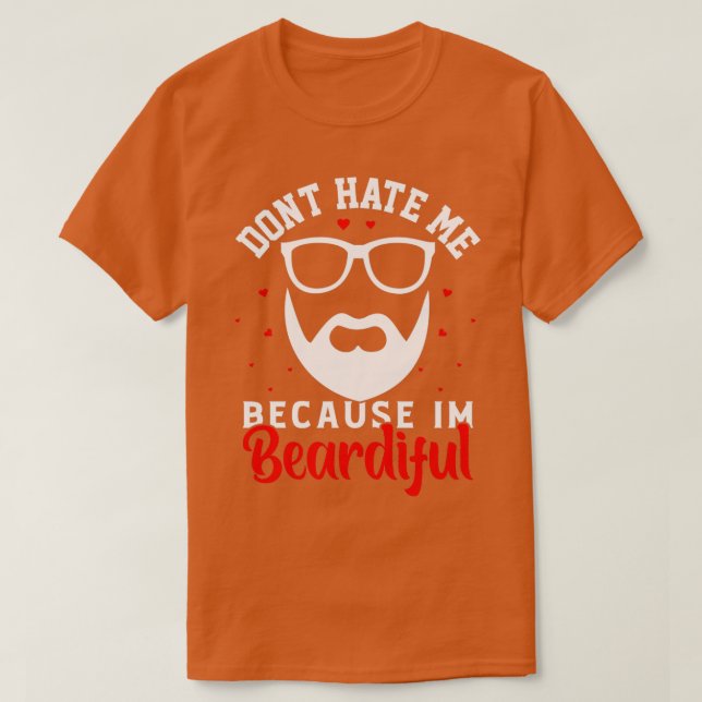 Beard Bearded Collie Mustache Facial Hair Gift 7 T-Shirt (Design Front)