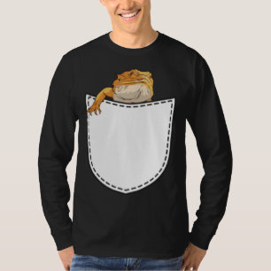 Beard Dragon in Artificial Chest Pocket Reptile Li T-Shirt