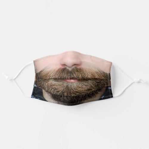 Beard Face Mouth Man Adult Cloth Face Mask