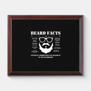Beard Facts Award Plaque