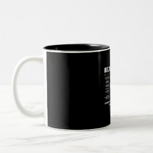 Beard Facts Two-Tone Coffee Mug