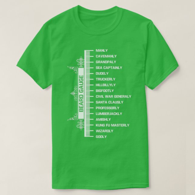 BEARD GAUGE Classic TShirt (Design Front)