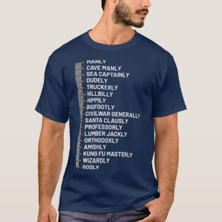 Beard Growth Chart Beard Length Linered Beard Leng T-Shirt