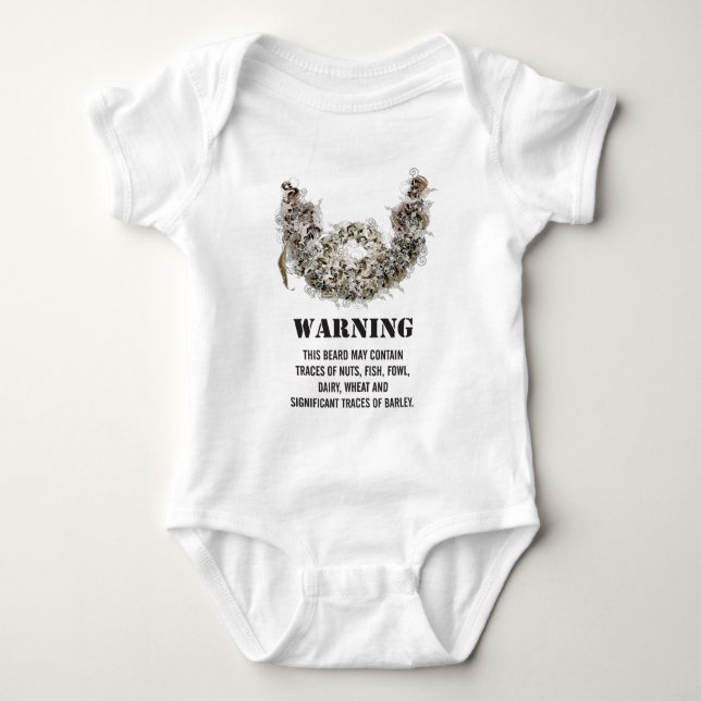 Beard Hazard Baby Bodysuit (Front)