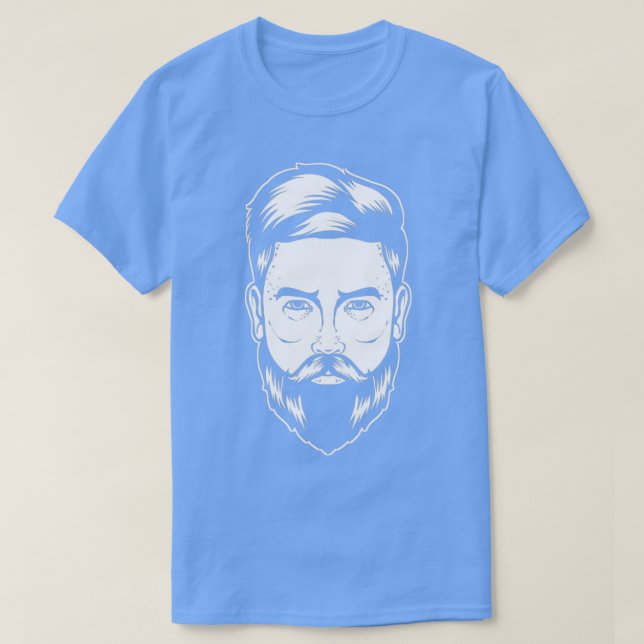 Beard Hipster Men Full Beard Beards Bearded 2 T-Shirt (Design Front)