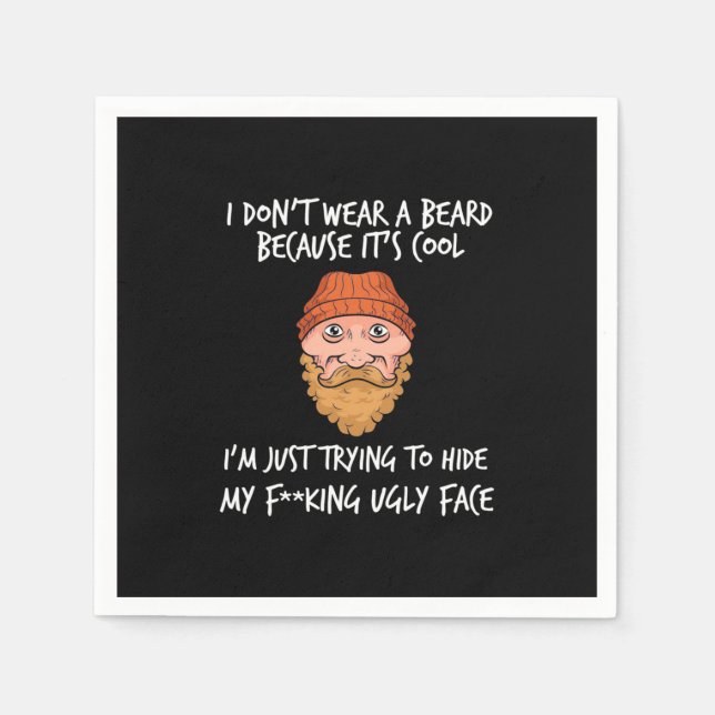 Beard It Is Cool Napkins (Front)