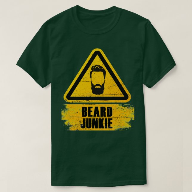 Beard Junkie1 T-Shirt (Design Front)