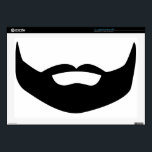 Beard Laptop Decal<br><div class="desc">Beard</div>