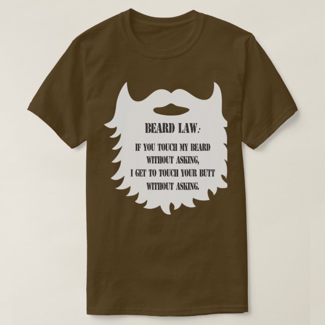 Beard Law Classic TShirt (Design Front)