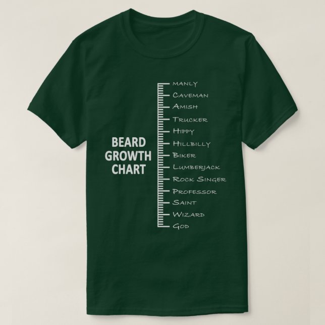 Beard Length T-Shirt (Design Front)