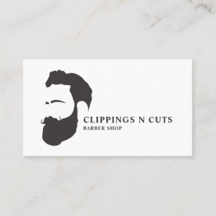 Beard Logo, Men's Barbers Business Card