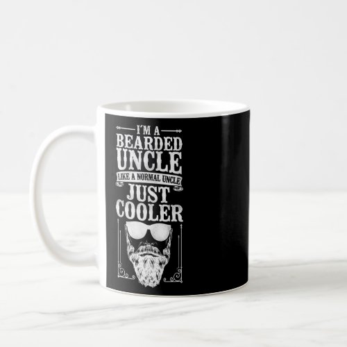 Beard Lover Bearded Man Uncle Im A Bearded Uncle  Coffee Mug
