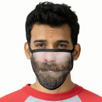 Beard Man Bearded Funny Photo or Customize Face Mask