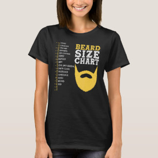 Beard Measurement Char  Beard Length Growth Chart T-Shirt