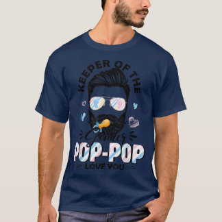 Beard Men Keeper Of Gender Pop Pop Loves You Gende T-Shirt