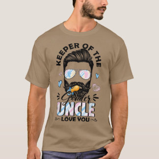 Beard Men Keeper Of Gender Uncle Loves You Gender  T-Shirt