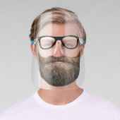 Beard Mustache Glasses Disguise Face Shield (Insitu)