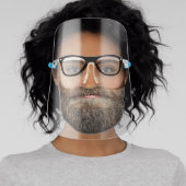 Beard Mustache Glasses Disguise Face Shield (Insitu)