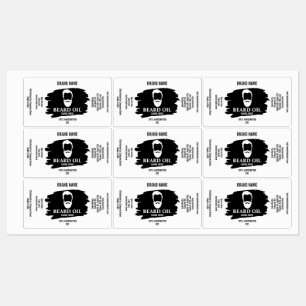 Beard Oil Label template package product package