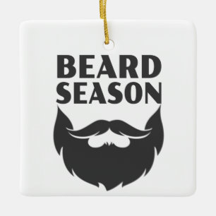 Beard Season Ceramic Ornament
