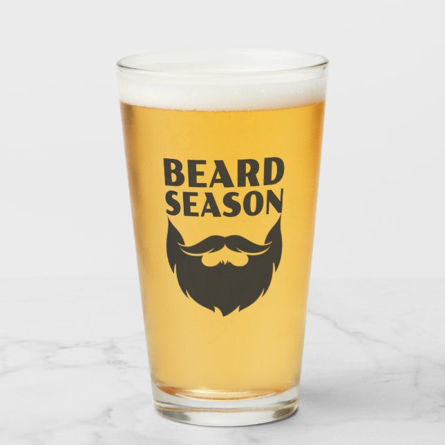Beard Season Glass (Front Filled)