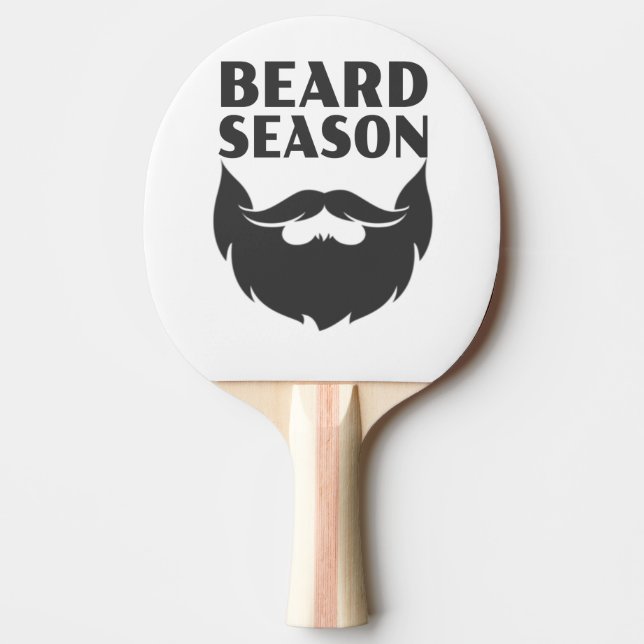 Beard Season Ping Pong Paddle (Front)