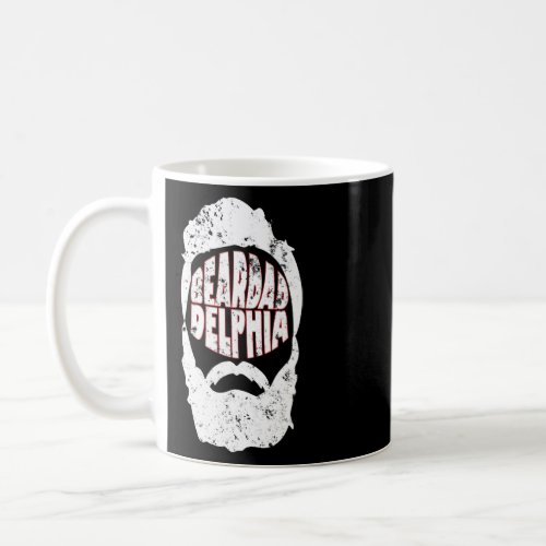 Beardadelphia  Funny Beardadelphia Beard Dad 1  Coffee Mug