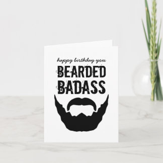 Bearded Bada** Birthday Card