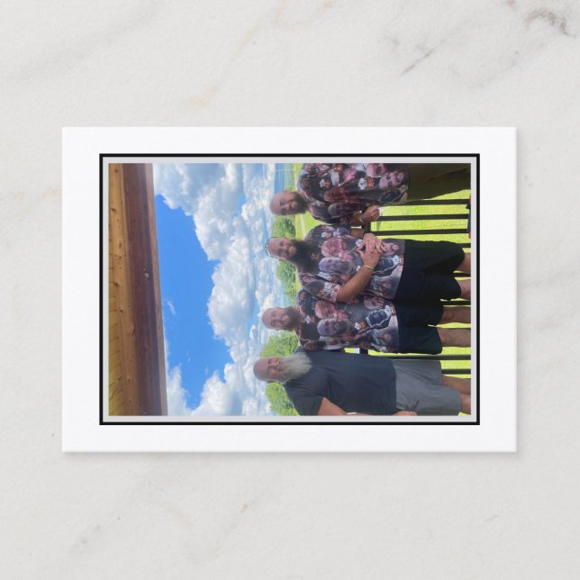 Bearded Baker Banter Trading Cards: Papa Beard Calling Card (Front)