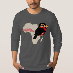 Bearded Barbet Range Men's American Apparel Fine Jersey Long Sleeve T-Shirt