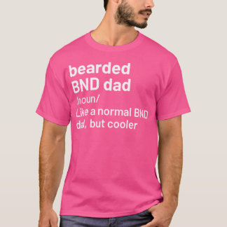 Bearded Bass Drum Dad Dnb Vintage Graphic Retro De T-Shirt