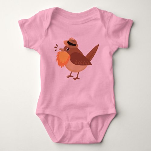 Bearded Birding One_Piece Baby Bodysuit