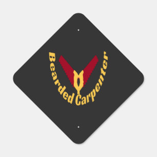 Bearded Carpenter Metal Sign
