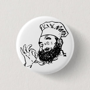 Bearded chef approved button