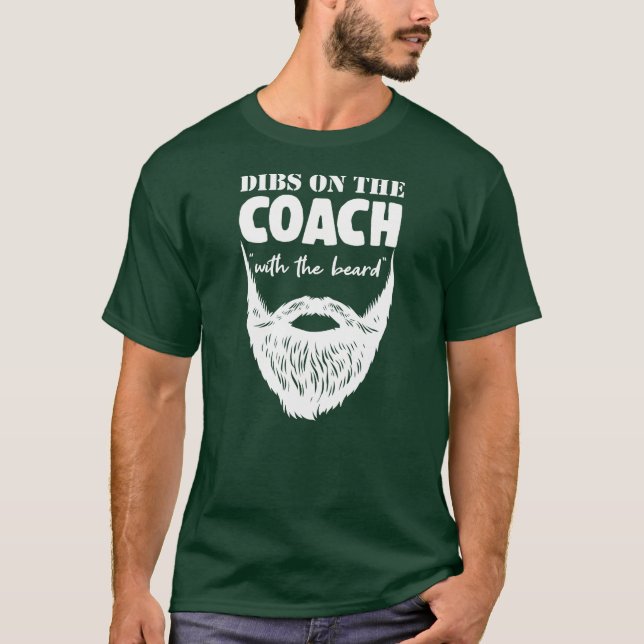 Bearded Coach Sports Mentor Trainer Beard Goatee T-Shirt (Front)