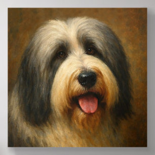 Bearded Collie Acrylic Photo Tile