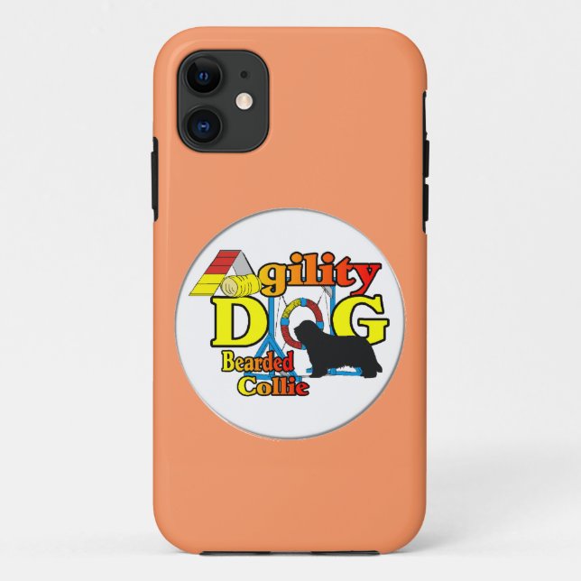 bearded collie agility Case-Mate iPhone case (Back)