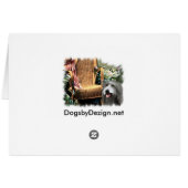 Bearded Collie Art Gifts Cards (Back Horizontal)