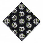 Bearded Collie Beardie Black Painting Cute Dog Art Bandana