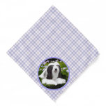 Bearded Collie Beardie Black Painting Cute Dog Art Bandana