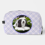 Bearded Collie Beardie Black Painting Cute Dog Art Dopp Kit